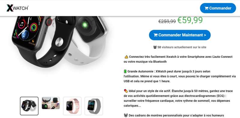 xwatch.plus support xwatch.plus Site internet frauduleux 13